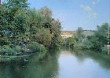 Landscape with Boat and Men by Emilio Sanchez-Perrier